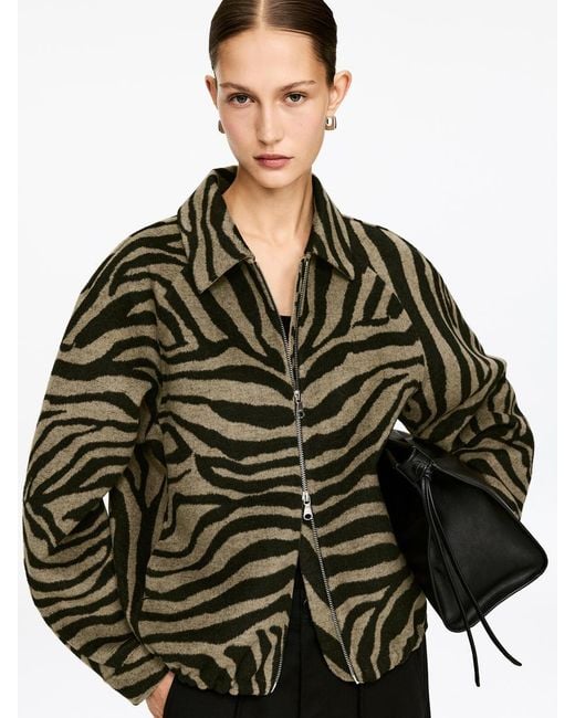 ARKET Natural Jacquard Jacket