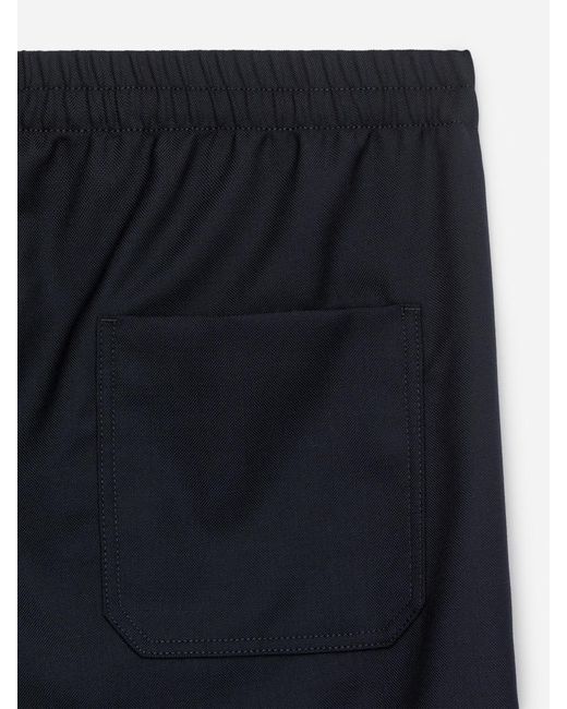 ARKET Black Hopsack Drawstring Trousers for men