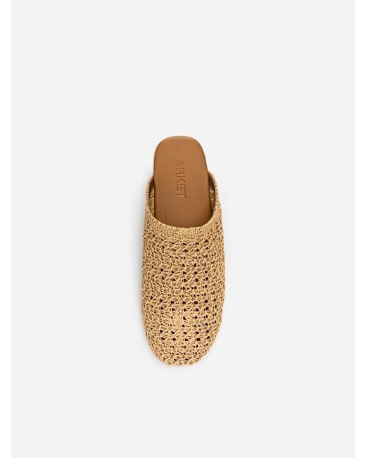 ARKET White Crocheted Slippers