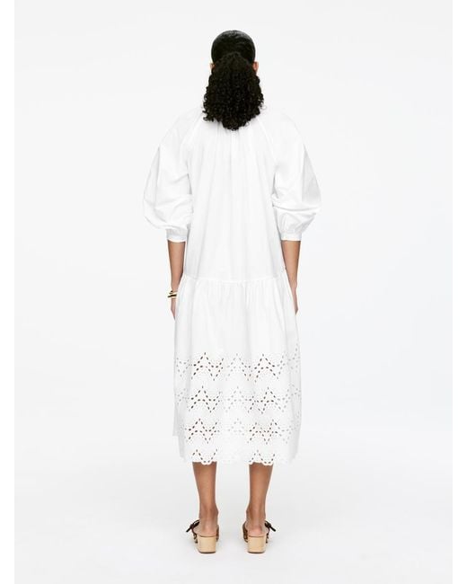 ARKET White Besticktes Kleid