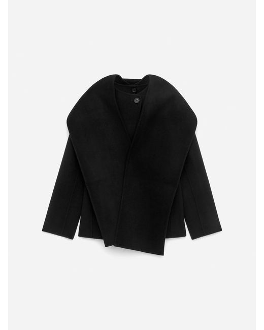 ARKET Black Doublé Wool-Blend Blazer
