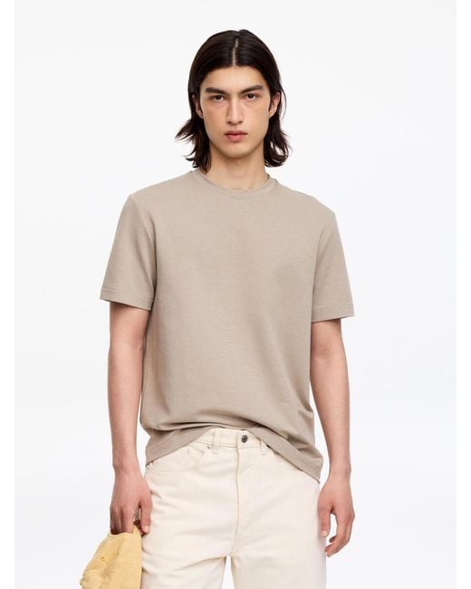ARKET Natural Interlock Regular T-Shirt for men