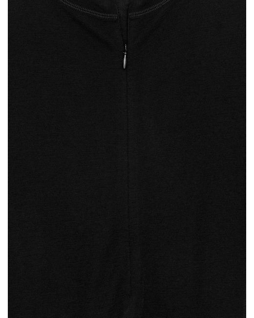 ARKET Black Half-Zip Wool Top