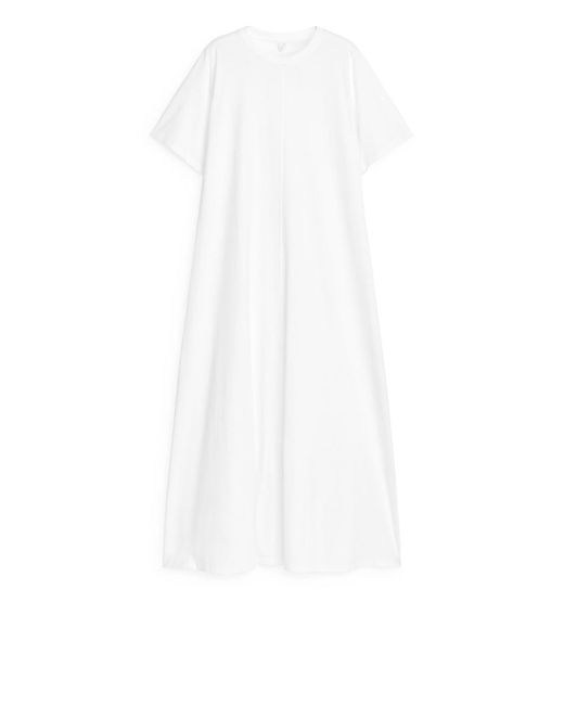 ARKET White Wide T-shirt Dress