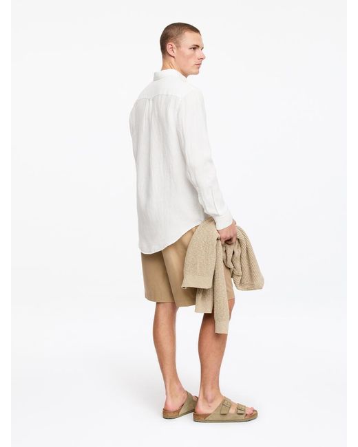 ARKET White Relaxed Linen Shirt for men