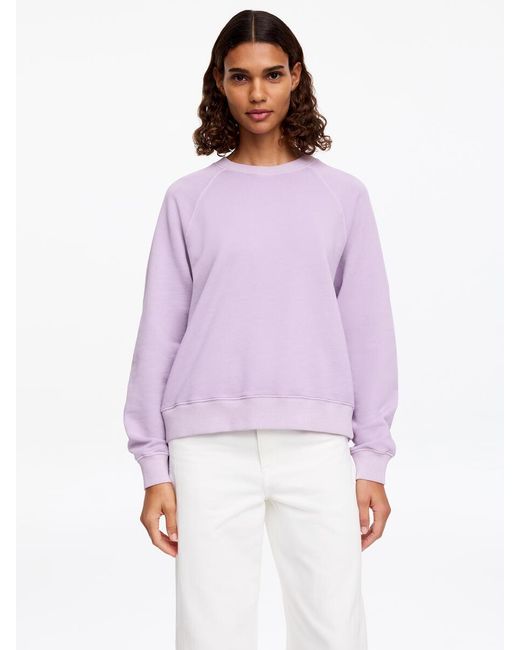 ARKET Purple Terry Sweatshirt