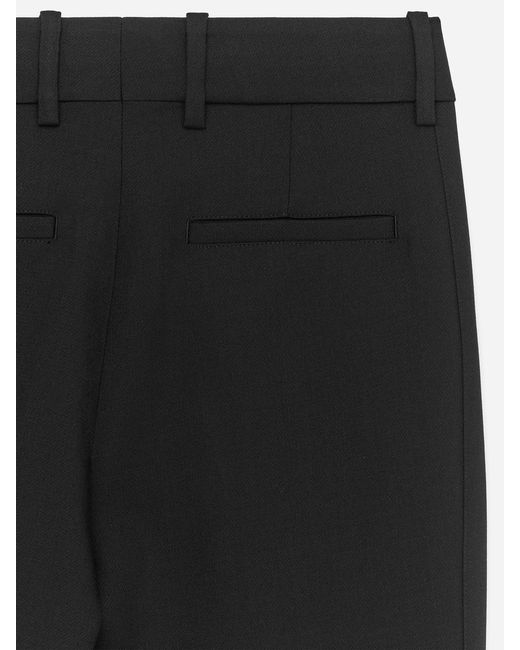 ARKET Black Tailored Side-Slit Trousers