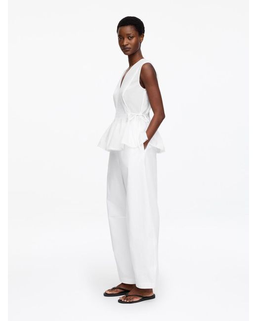 ARKET White Pintuck Top