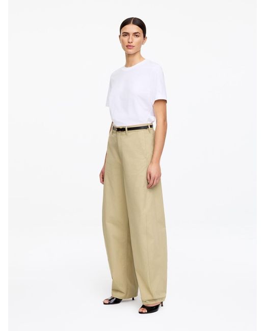 ARKET Natural Barrel-Leg Trousers