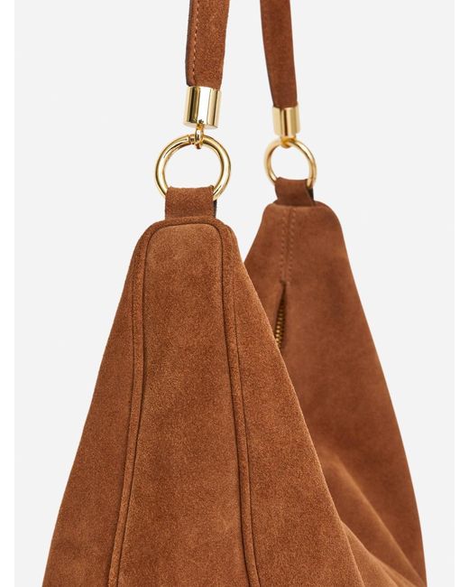 ARKET Black Split Suede Shoulder Bag