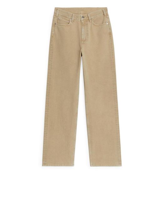 ARKET Natural Poplar Mid Relaxed Jeans