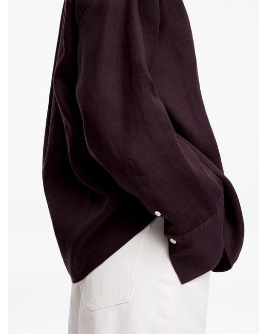 ARKET Purple Linen Shirt