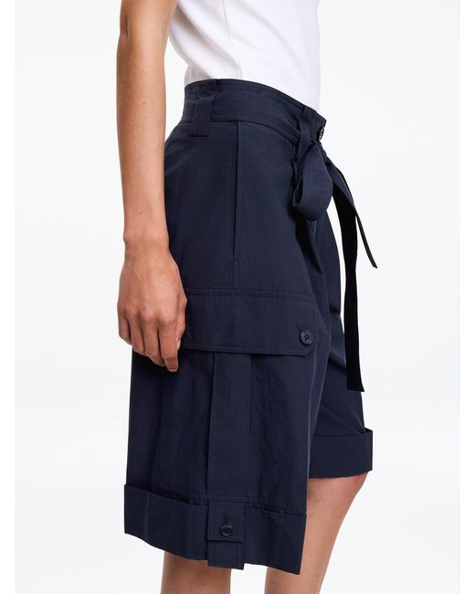 ARKET Blue Pima Cotton Utility Shorts