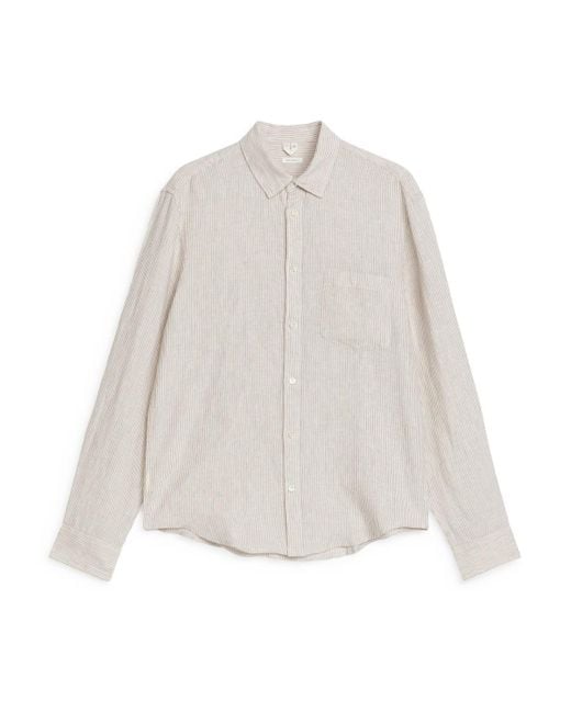 ARKET White Regular-fit Linen Shirt for men