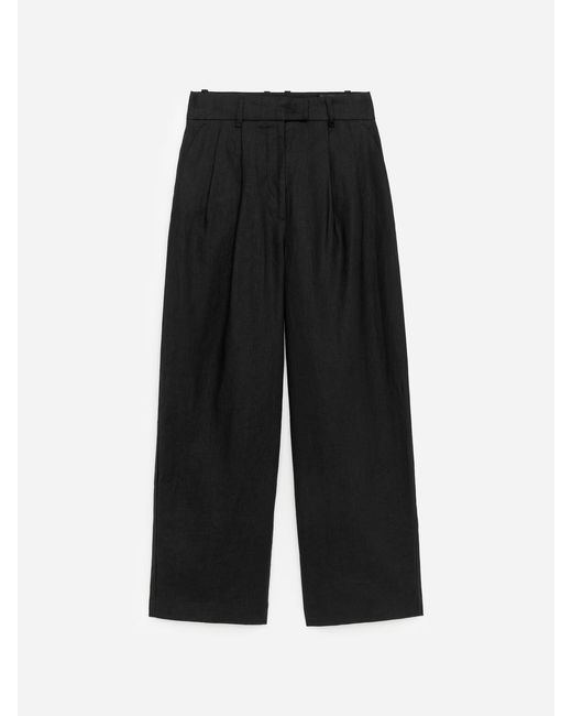 ARKET White Tailored Linen Trousers