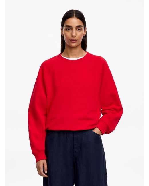 ARKET Red Terry Sweatshirt
