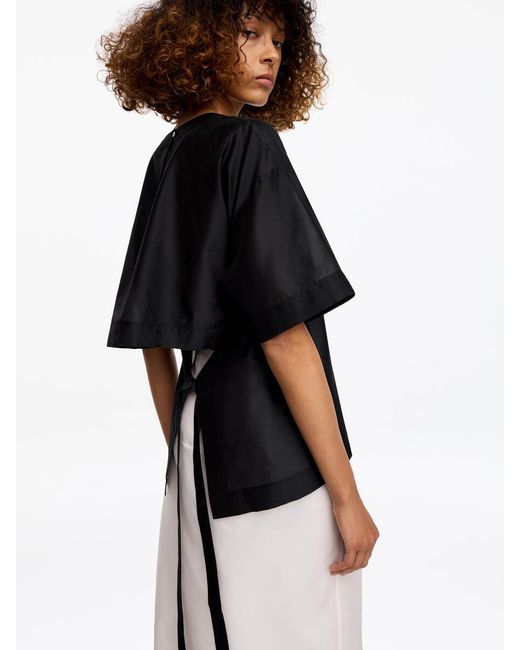 ARKET Black And Laila Gohar Tie-Back Top