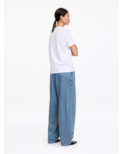 ARKET Blue Pull-On Denim Trousers