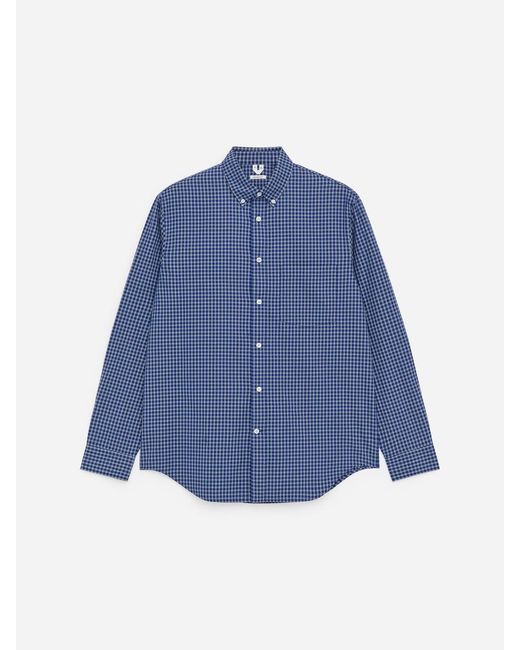 ARKET Blue Relaxed Pinpoint Shirt for men