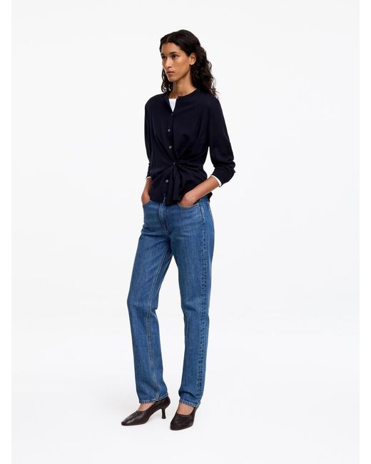 ARKET Blue Merino Wool Cardigan