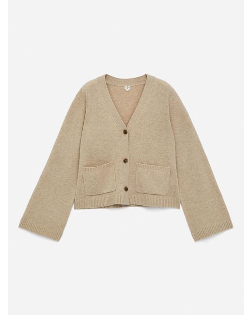 ARKET Natural Wool Cardigan
