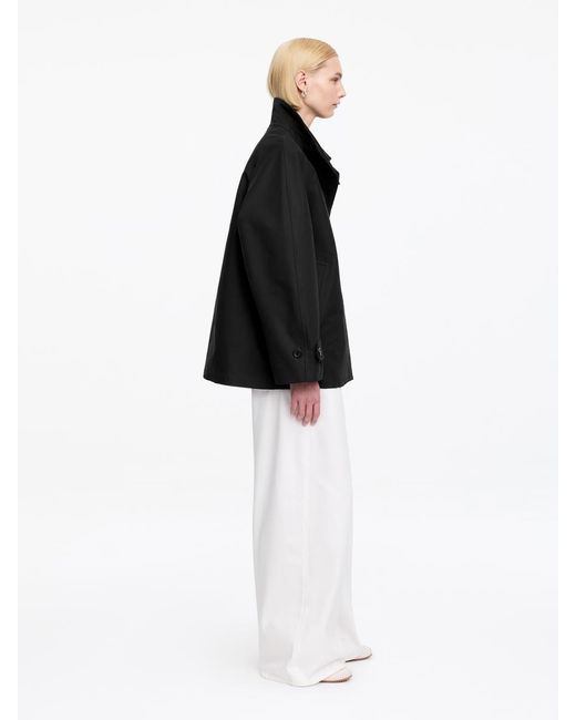ARKET Black Corduroy-Collar Jacket