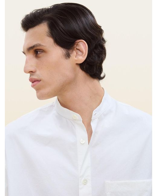 ARKET White Band-Collar Poplin Shirt for men