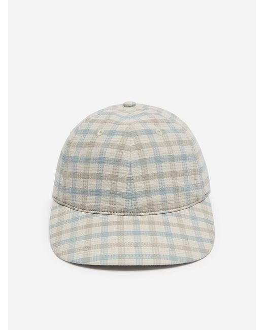 ARKET Natural Seersucker Baseball Cap for men