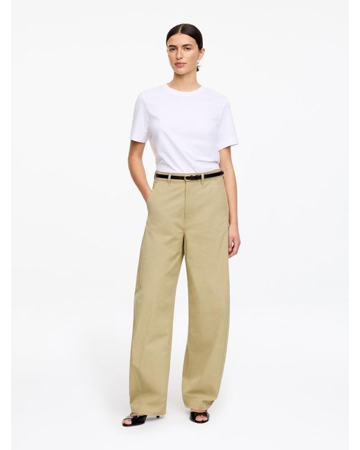 ARKET Natural Barrel-Leg Trousers