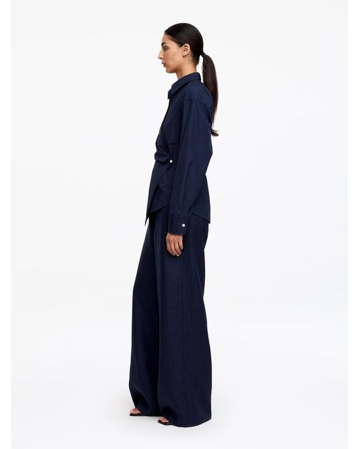 ARKET Blue Wrap Shirt