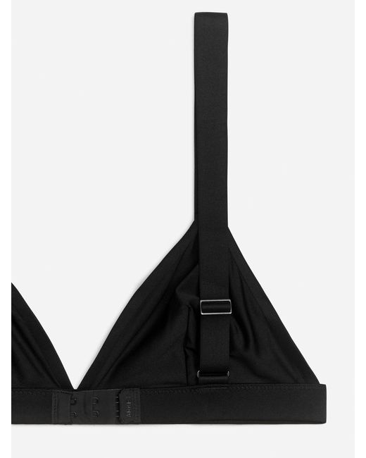 ARKET Black Soft Triangle Bra