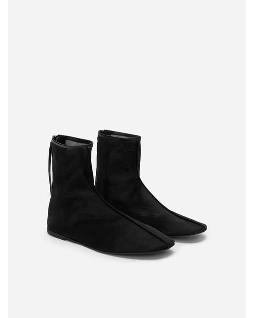 ARKET Black Mesh Boots