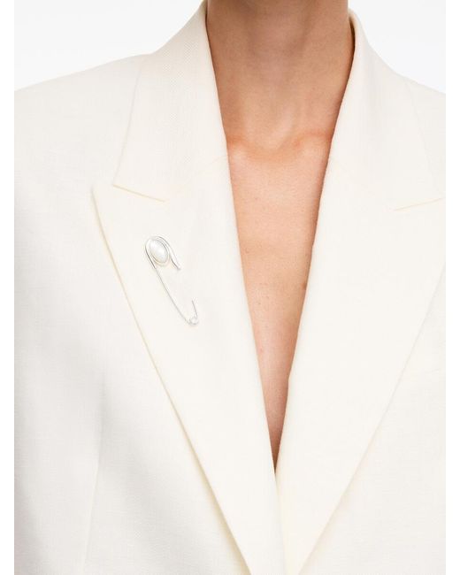ARKET White Pearl Pin Brooch