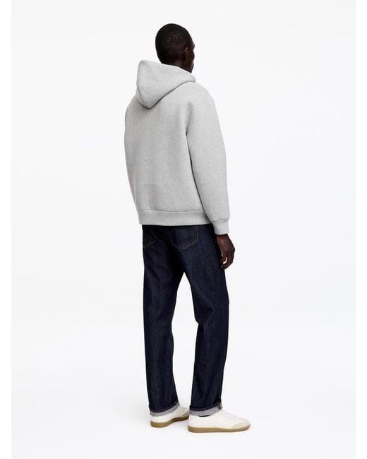 ARKET Gray Scuba Zip Hoodie for men