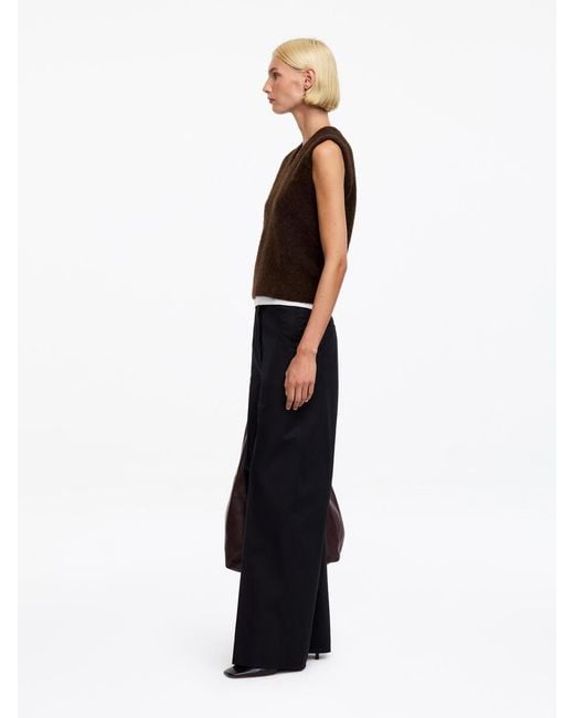 ARKET Black Alpaca-Wool Blend Vest