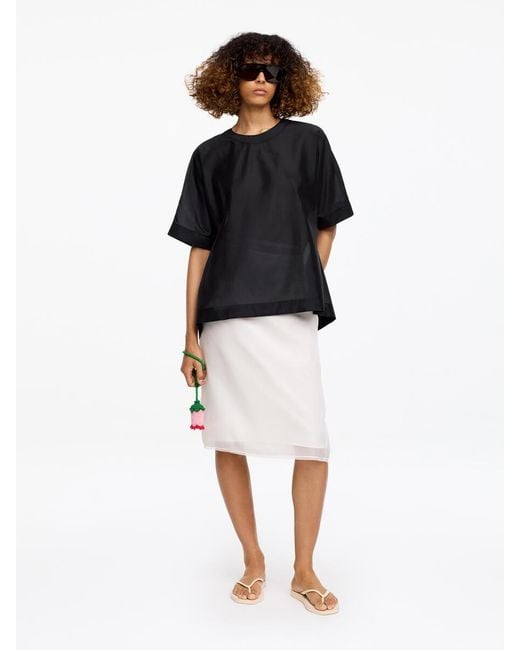 ARKET Black And Laila Gohar Tie-Back Top