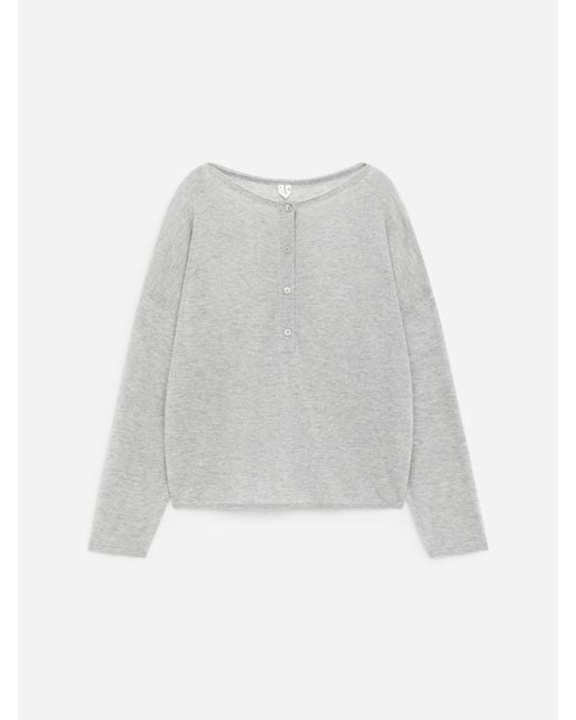 ARKET White Pure Cashmere Boat-Neck Jumper