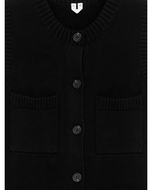 ARKET Black Sleeveless Knitted Dress