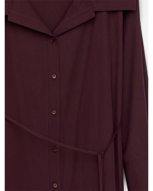 ARKET Purple Open-Collar Dress