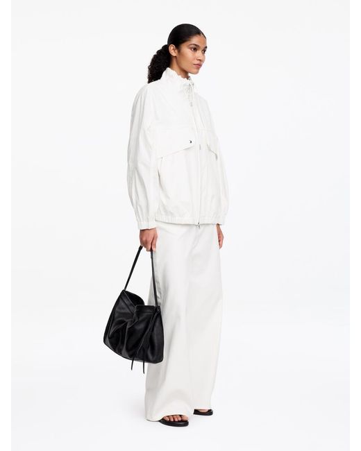 ARKET White Utility Drawstring Jacket