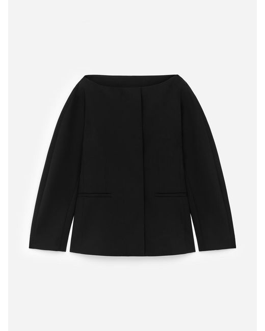 ARKET Black Open-Neck Blazer