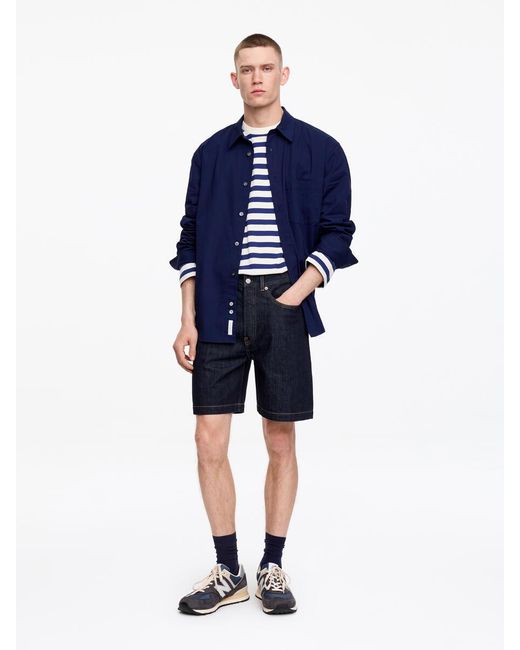 ARKET Blue Relaxed Denim Shorts for men