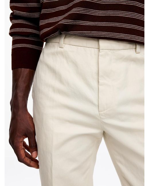 ARKET Natural Regular Cotton Linen Slacks for men
