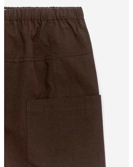 ARKET Brown Patch-Pocket Shorts