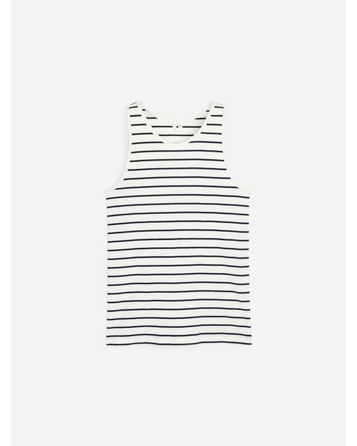 ARKET White Ribbed Tank Top