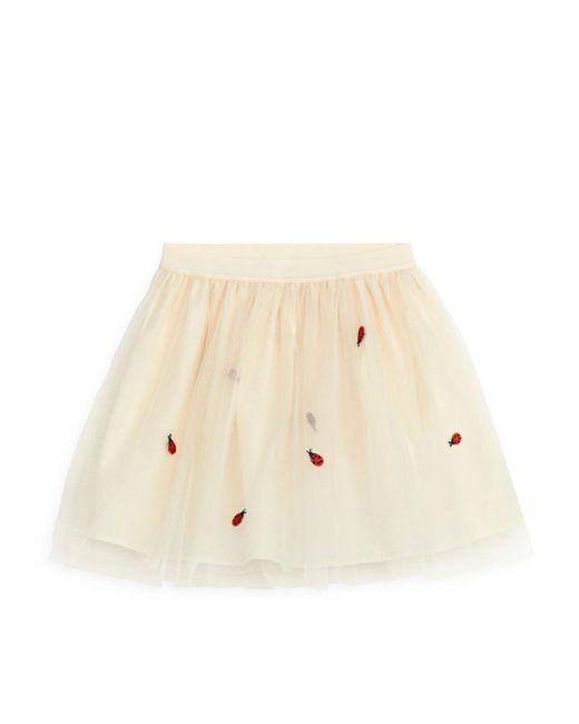 ARKET Natural Tulle Skirt
