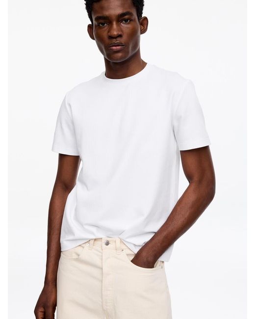 ARKET White Interlock Regular T-Shirt for men