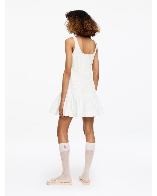 ARKET White And Laila Gohar Pleated Dress