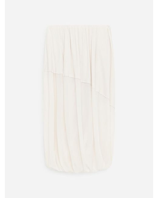 ARKET Brown Draped Maxi Skirt