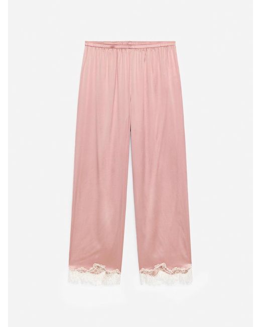 ARKET White Silk Stretch Trousers